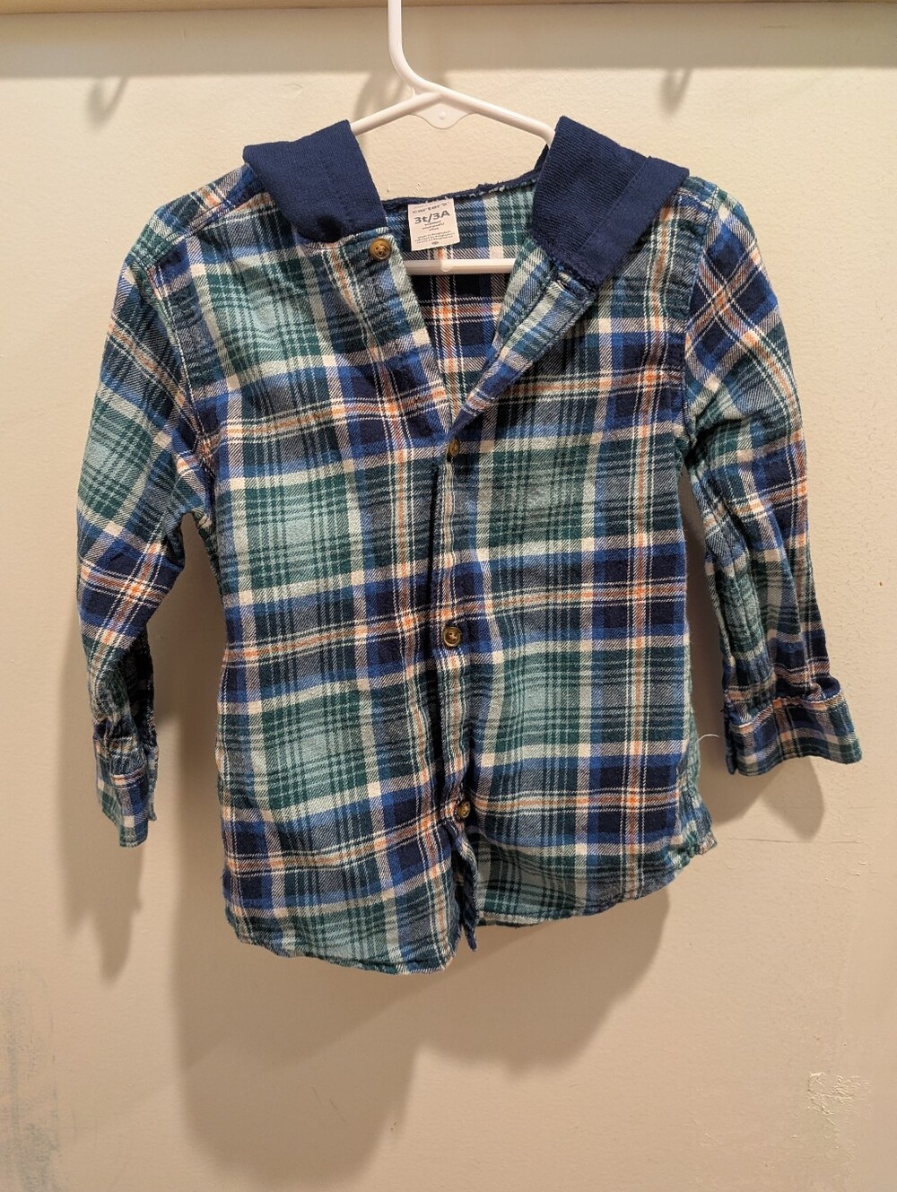 Carter's 3T Hooded Flannel